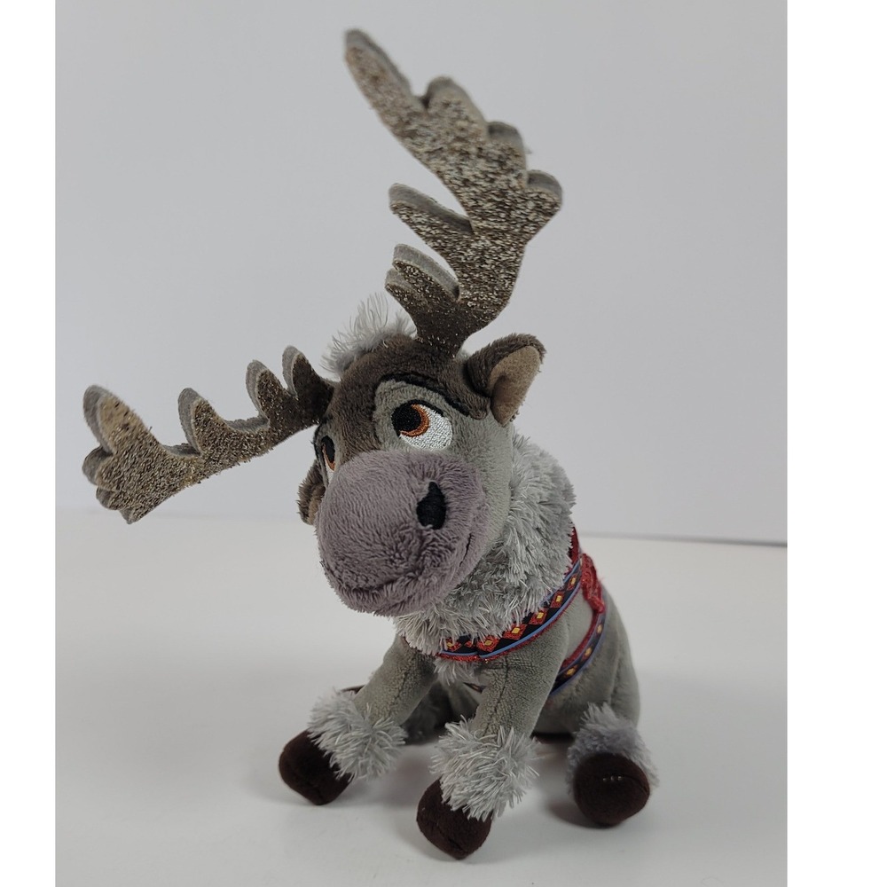 Ty Sparkle Disney Frozen Sven Reindeer Plush Stuffed Animal Glitter Antlers 8.5"